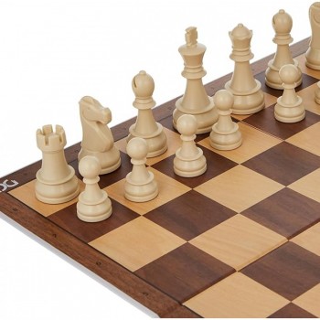 Kosmetinis defektas Šachmatų pradžiamokslio rinkinys (figūros, lenta ir laikmatis) DGT